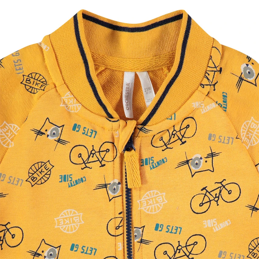 Jogging En Molleton Avec Gilet Imprimé Vélos Et Pantalon à Bandes 3 Jogging En Molleton Avec Gilet Imprimé Vélos Et Pantalon à Bandes – Image 3