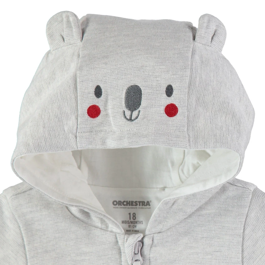 Combinaison Longue à Capuche Et Broderies Koala 4 Combinaison Longue à Capuche Et Broderies Koala – Image 4