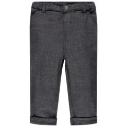 Pantalon En Maille Chevrons Gris