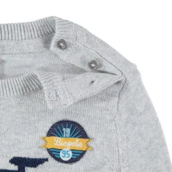 Pull En Tricot Bicolore Avec Vélo En Jacquard -Orchestra HLALUH BLF 3 X