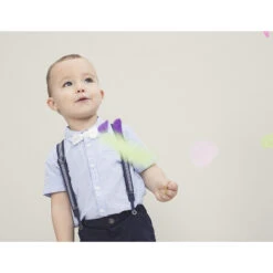 Chemise Manches Courtes à Micro Points En Jacquard Et Noeud Papillon Amovible -Orchestra HLALW1 BLC 10 X