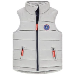 Doudoune Sans Manches Matelassée à Poches Zippées