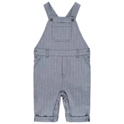 Salopette Courte à Fines Rayures All-over