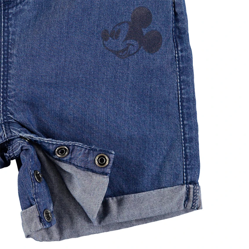 Salopette Courte En Jean Print Mickey Disney 3 Salopette Courte En Jean Print Mickey Disney – Image 3