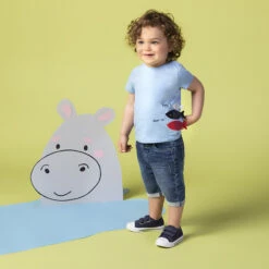 Bermuda En Jean Effet Délavé Pour Bébé Garçon -Orchestra HLALYU BLM 10 X