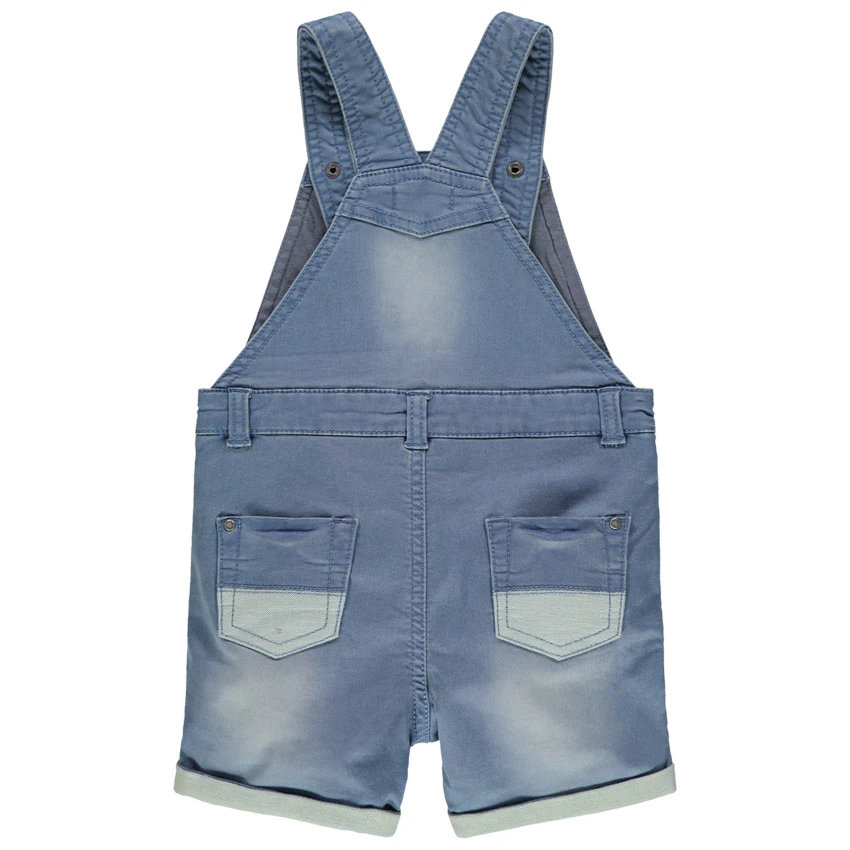 Salopette Courte En Jean Clair Effet Used 2 Salopette Courte En Jean Clair Effet Used – Image 2