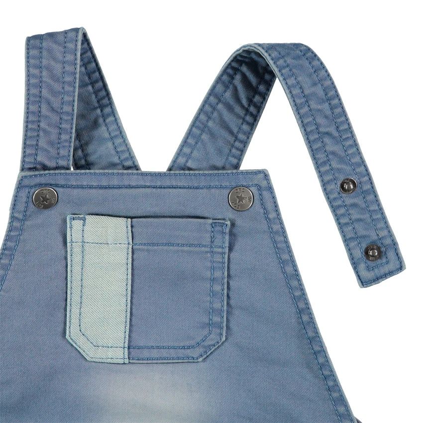 Salopette Courte En Jean Clair Effet Used 3 Salopette Courte En Jean Clair Effet Used – Image 3