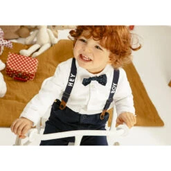 Pantalon Droit Uni à Bretelles -Orchestra HLAM0H BLF 16 X