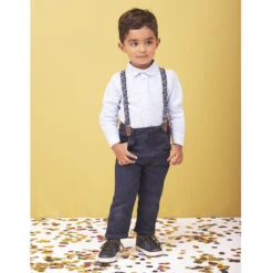 Pantalon En Coton à Bretelles Amovibles -Orchestra HLAM0W BLF 10 X