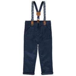 Pantalon En Coton à Bretelles Amovibles