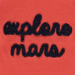 T-shirt Manches Longues En Coton Bio à Inscription En Bouclette -Orchestra HLAM13 ORF 3 X