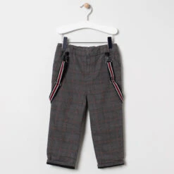 Ensemble Cérémonie Chemise à Cravate + Pantalon En Prince De Galles Pour Bébé Garçon -Orchestra HLAM40 ECR 5 X