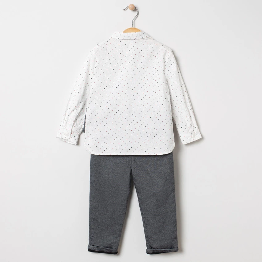 Ensemble Avec Chemise étoilée, Gilet Serveur Et Pantalon 2 Ensemble Avec Chemise étoilée, Gilet Serveur Et Pantalon – Image 2