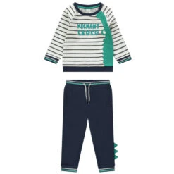 Jogging En Molleton à Crocodile Et Texte Brodés