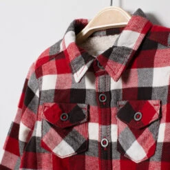 Chemise à Carreaux En Flanelle Doublée Sherpa à Poches -Orchestra HLAM5V RGM 3 X