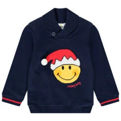 Pull En Tricot Motif Smiley Baby Noël Pour Bébé Garçon