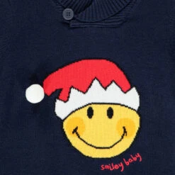 Pull En Tricot Motif Smiley Baby Noël Pour Bébé Garçon -Orchestra HLAM5X BLF 3 X