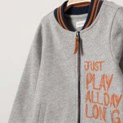 Gilet En Molleton à Col Teddy Et Inscriptions -Orchestra HLAM5Y GRM 3 X