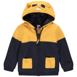 Veste à Capuche En Tricot Doublée Sherpa Pour Bébé Garçon