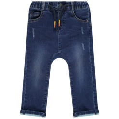 Jean Effet Used à Animal Brodé Au Dos