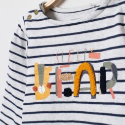 Marinière à Col Boutonné Et Message En Bouclette -Orchestra HLAM6Z GRC 3 X