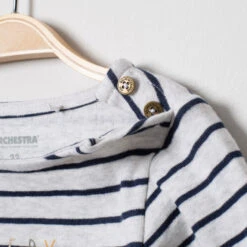 Marinière à Col Boutonné Et Message En Bouclette -Orchestra HLAM6Z GRC 4 X