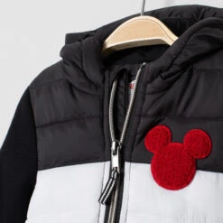 Veste Matelassée Tricolore Motif Mickey Disney Pour Bébé Garçon -Orchestra HLAM78 GRF 3 X