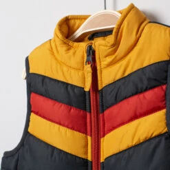 Doudoune Sans Manches à Rayures Contrastées -Orchestra HLAM7D GRF 3 X