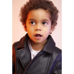 Perfecto En Simili Cuir Doublé Jersey Pour Bébé Garçon -Orchestra HLAM7N NOI 11 X