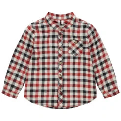 Chemise Manches Longues à Carreaux All-over