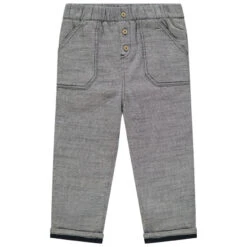 Pantalon Doublé Jersey En Maille Chinée