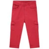 Pantalon En Toile Rouge à Poches