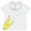 Polo Manches Courtes En Coton Piqué Print Croco Pour Bébé Garçon