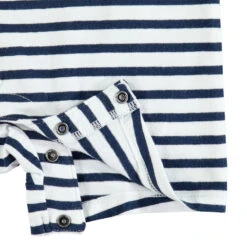 Combinaison Courte à Rayures Et Crocodile Brodé Pour Bébé Garçon -Orchestra HLAMDD BLA 3 X