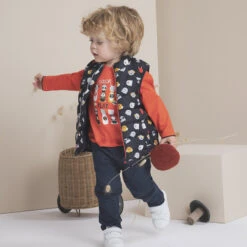 T-shirt Manches Longues En Coton Bio Print Animaux -Orchestra HLAMDW ORM 12 X