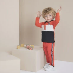 Pantalon En Toile Effet Crinkle à Bandes Sur Les Côtés 9 Pantalon En Toile Effet Crinkle à Bandes Sur Les Côtés -Orchestra HLAME0 ORM 10 X