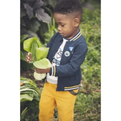 Gilet En Molleton Style Teddy à Badges Patchés Pour Bébé Garçon -Orchestra HLAMEM BLF 11 X