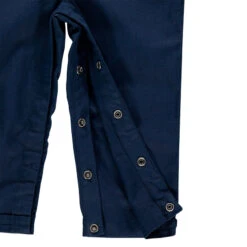 Salopette Longue En Coton Et Lin à Motifs Brodés -Orchestra HLAMF1 BLF 3 X