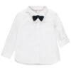 Chemise Blanche De Cérémonie à Noeud Papillon Pour Bébé Garçon