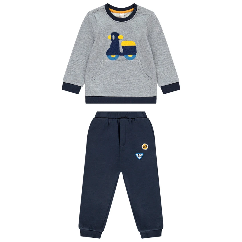 Jogging En Molleton Motif Scooter En Bouclette 1 Jogging En Molleton Motif Scooter En Bouclette