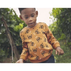 Sweat Imprimé En Molleton Contrecollé De Velours Pour Bébé Garçon -Orchestra HLAMFB MAR 10 X