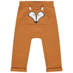 Pantalon De Jogging En Molleton à Poche Et Motif Renard