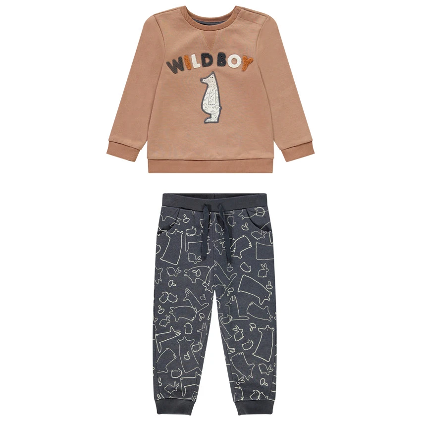 Jogging En Molleton Imprimé Pour Bébé Garçon 1 Jogging En Molleton Imprimé Pour Bébé Garçon