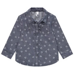 Chemise Manches Longues Pour Bébé Garçon Imprimée Casques