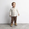Ensemble Avec Chemise Imprimée Et Pantalons à Patch Pour Bébé Garçon