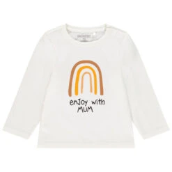 T-shirt Manches Longues "Enjoy With Mum" Pour Bébé Garçon