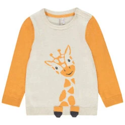 Pull En Tricot Motif Girafe Pour Bébé Garçon