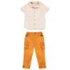 Ensemble Chemise Rayée Et Pantalon Cargo Pour Bébé Garçon