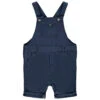 Salopette Courte Unie En Toile Pour Bébé Garçon