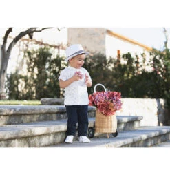 Pantalon Piqué Bleu Marine Pour Bébé Garçon -Orchestra HLAMJY BLF 5 X